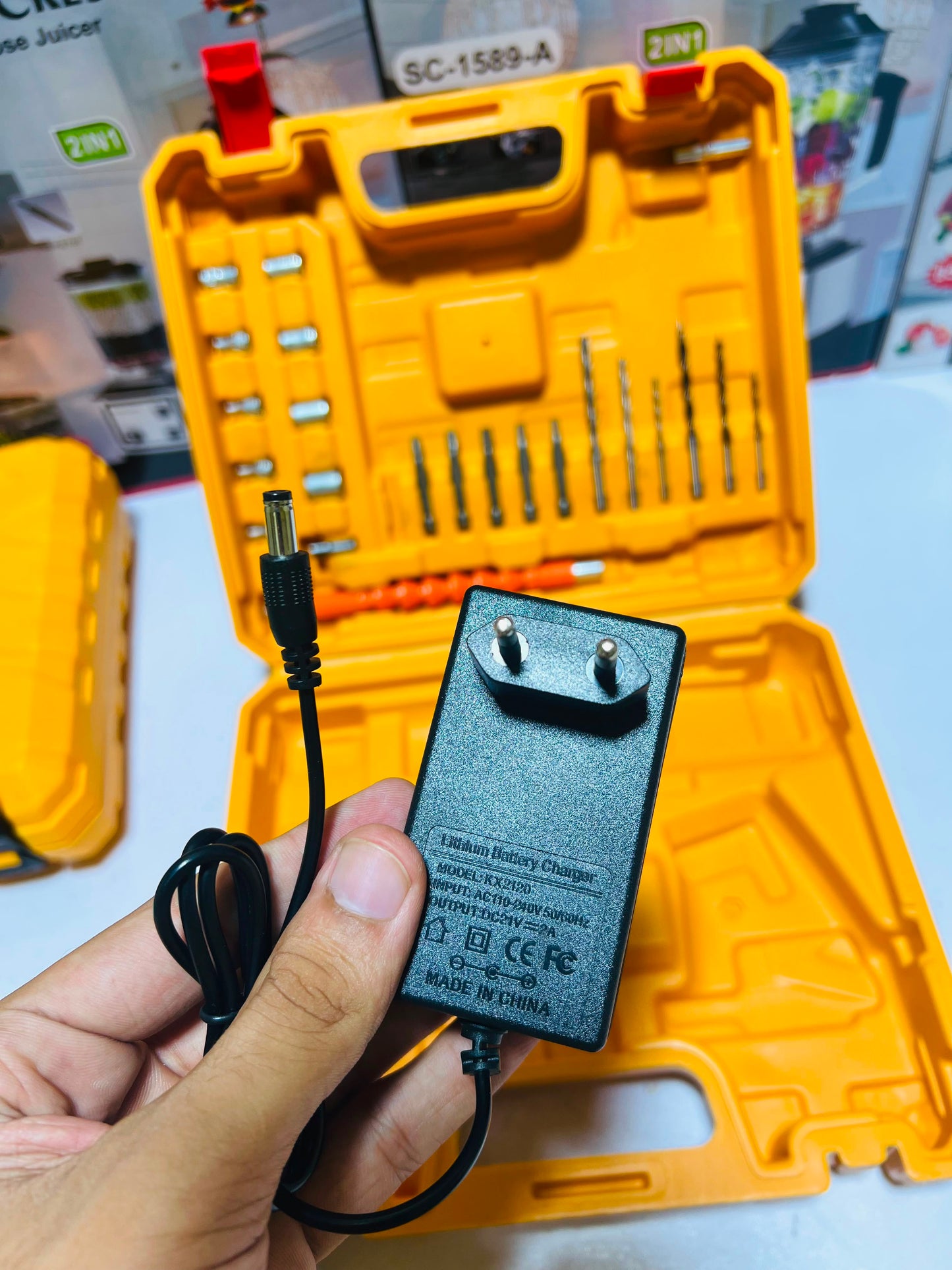 DeWalt 64V Cordless Electric Drill Machine with Battery & Case