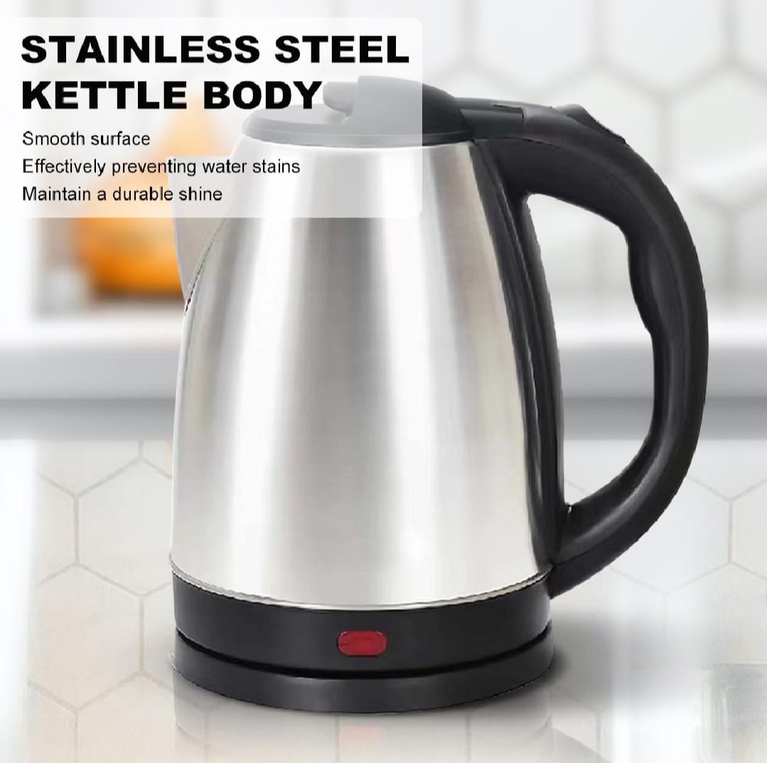Electric Kettle - Stainless Steel 1500W Fast Boil, 2L