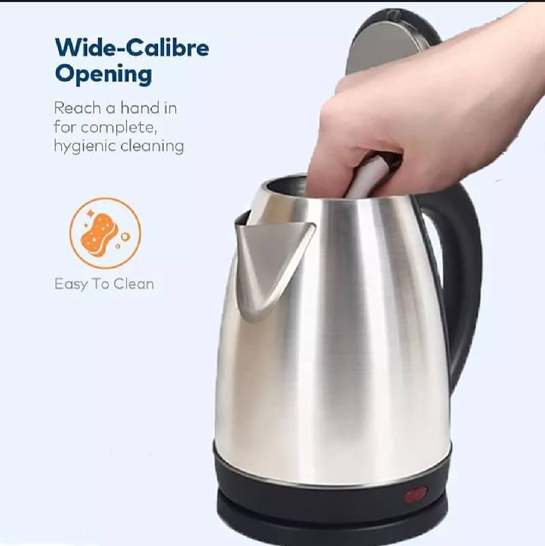 Electric Kettle - Stainless Steel 1500W Fast Boil, 2L