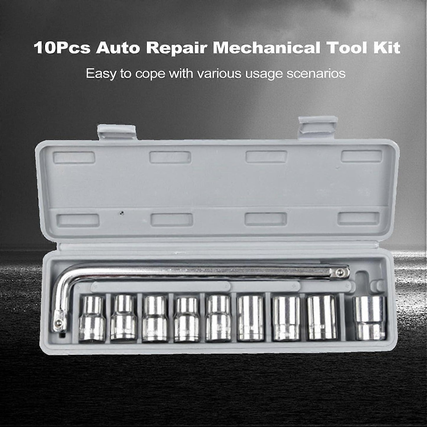 Professional Heavy Duty Socket Wrench Set - 9Pc 1/2" Tool Kit
