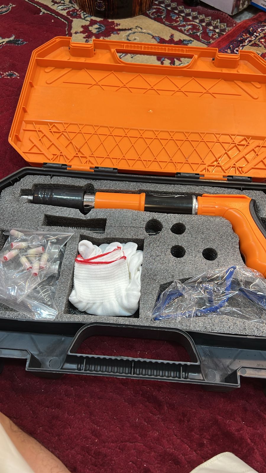 Heavy Duty Manual Steel Nail Gun Set - Concrete Wall Tool