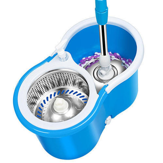 Easy Spin Magical Mop Set with Steel Bucket - 360° Rotating