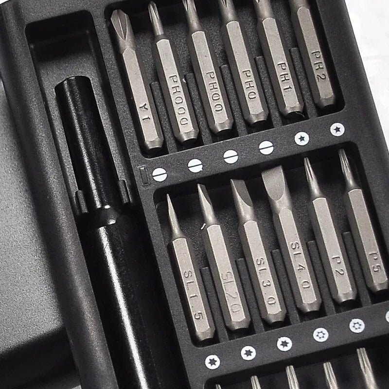 24 in 1 Magnetic Screwdriver Bit Set - Repair Tool Kit