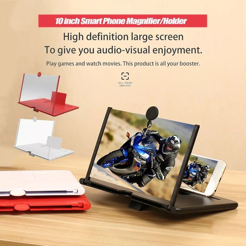 F3 Mobile Screen Magnifier 3D Enlarged Display Stand 10"