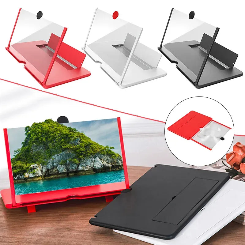 F3 Mobile Screen Magnifier 3D Enlarged Display Stand 10"