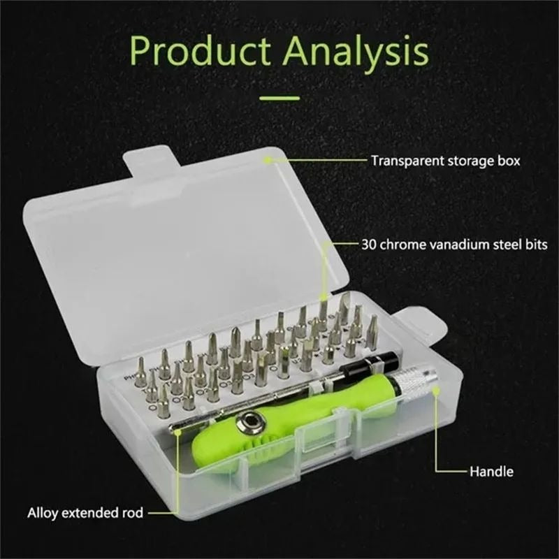 32 in 1 Magnetic Precision Screwdriver Set - Mini Repair Kit