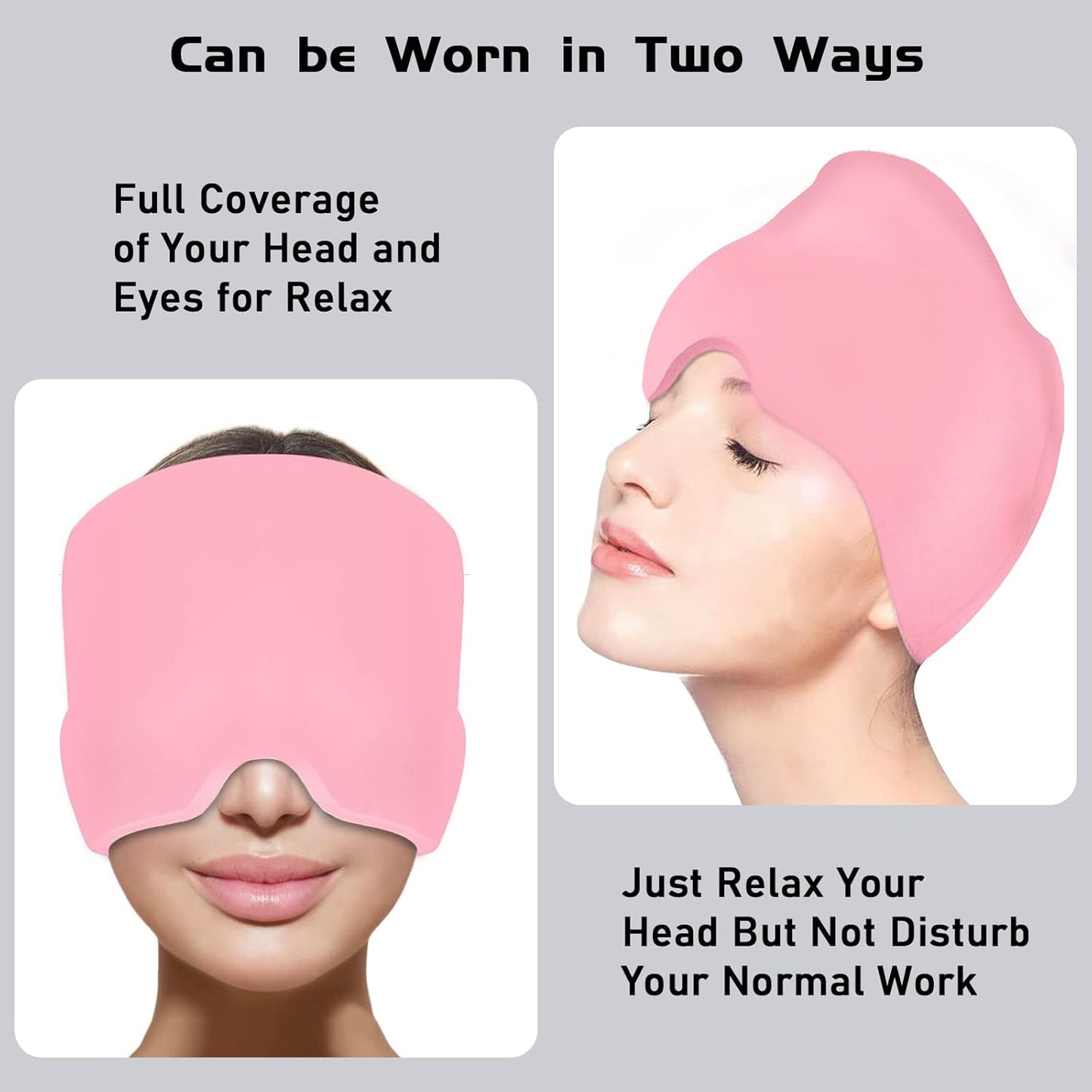 Migraine Relief Cap with Box - Hot Cold Gel Headache Hat