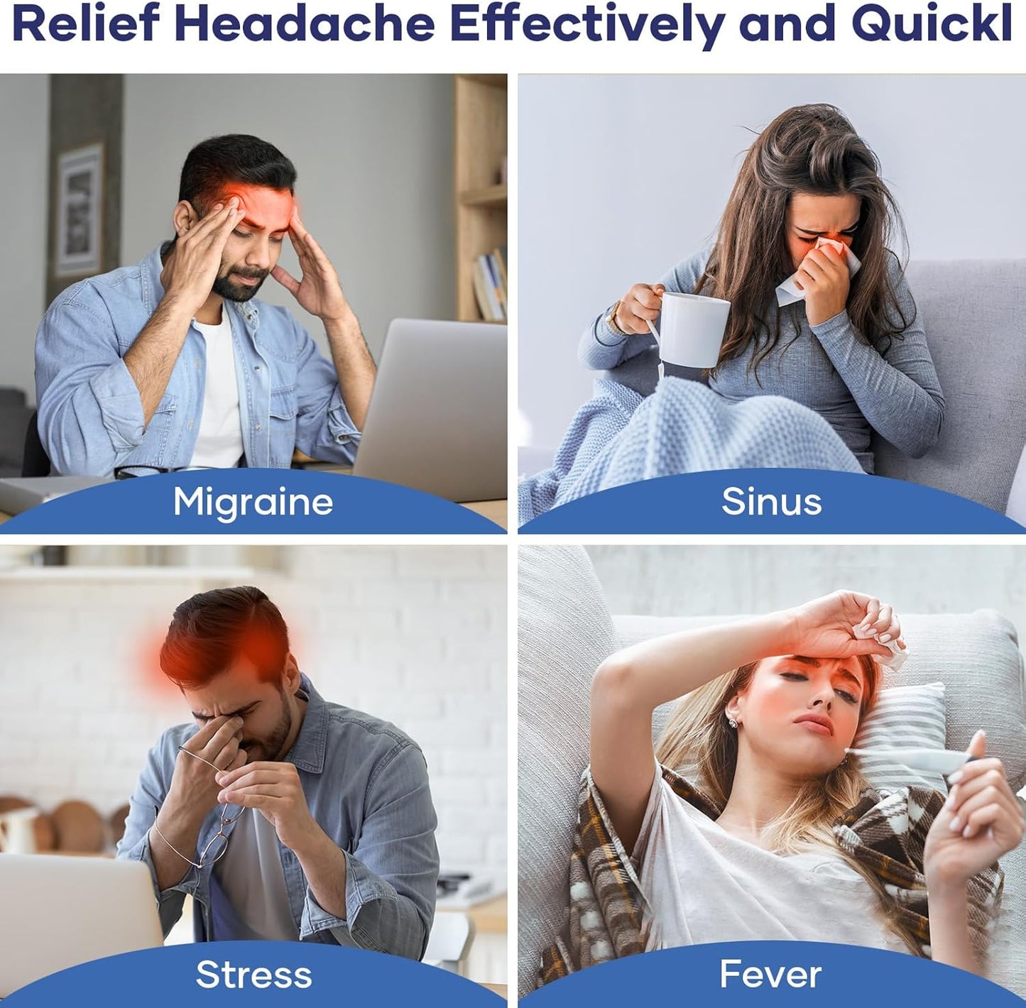 Migraine Relief Cap with Box - Hot Cold Gel Headache Hat