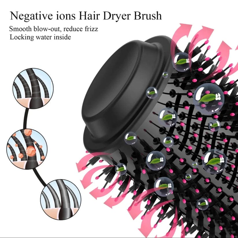 One Step Hot Air Brush 4 in 1 Hair Dryer & Straightener