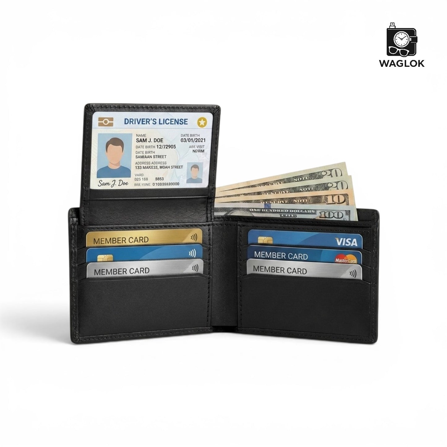 Men's Genuine Leather RFID Bifold Wallet - Light Brown, Gift Box