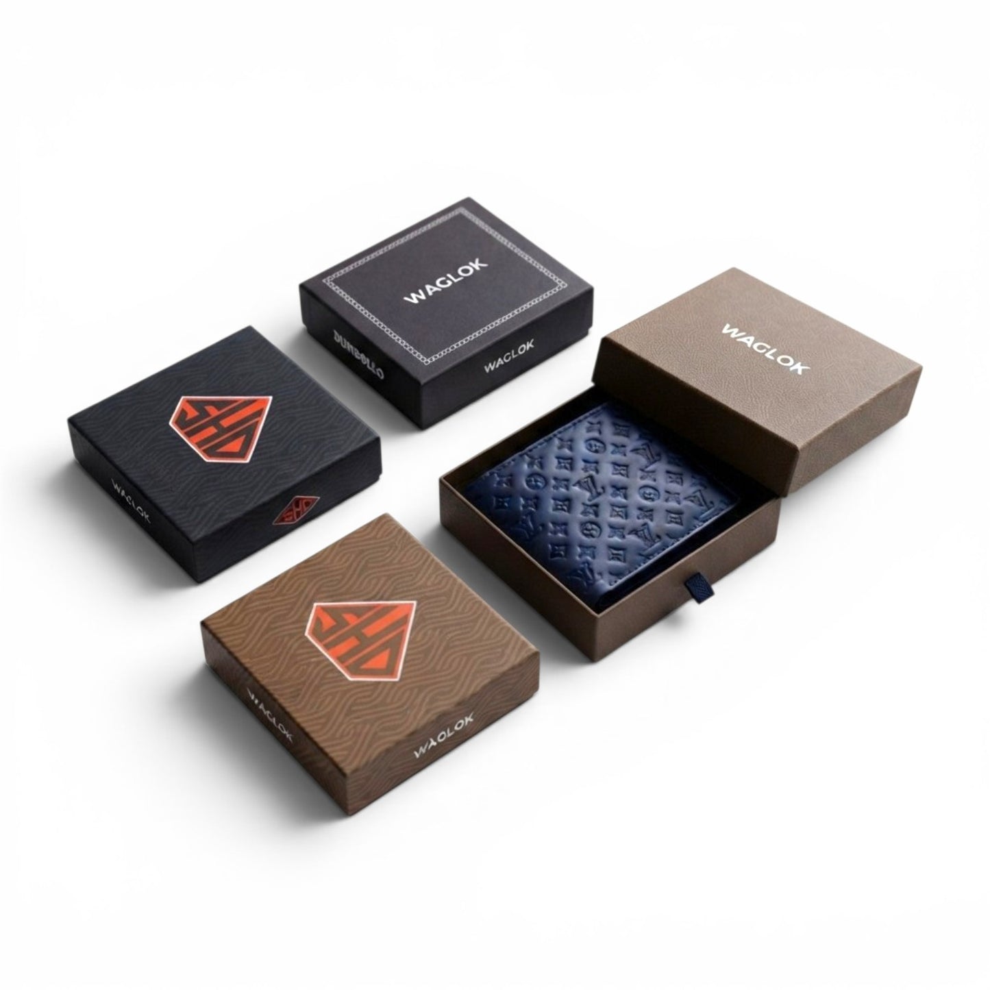 Men's Genuine Leather RFID Bifold Wallet - Light Brown, Gift Box
