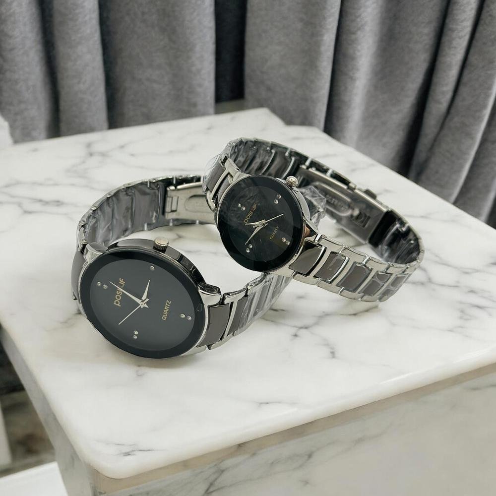 POSITIF Couple Watch – Elegant Matching His & Her Timepieces | Stylish Pair Gift For Lovers, Anniversary & Special Occasions (Without Box... - Image 4