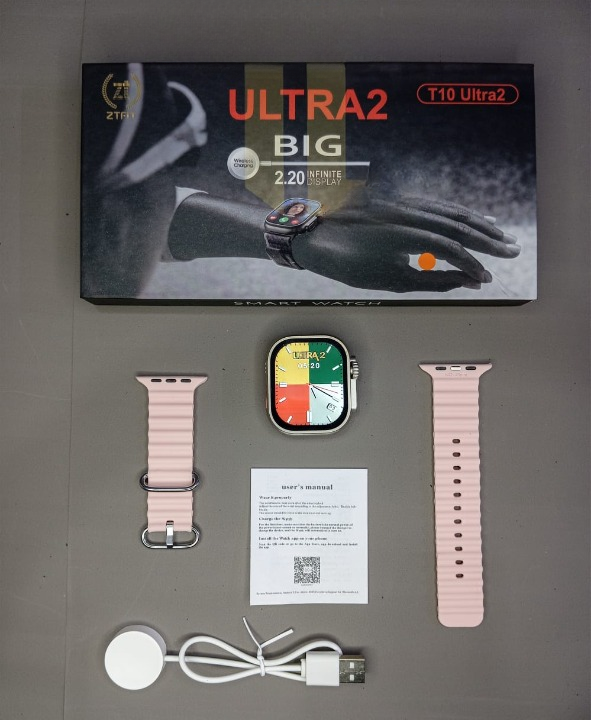 Ultra 2 Smart Watch | T10 Ultra 2 Watch Big Screen 2.20 infinite Display Bluetooth Call Game Heart Rate Sleep Monitoring Smart Watch (Random... - Image 4