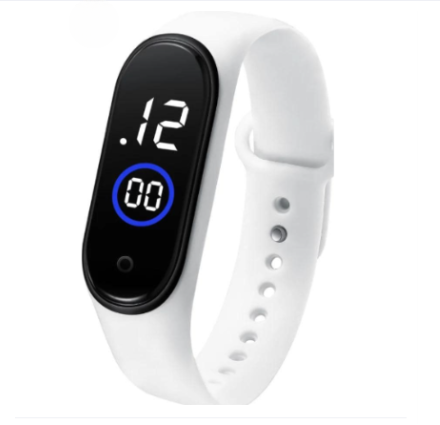 Latest M4 LED Watch Digital Sports Bracelet for Boys & Girls – Waterproof Touch Display – Random Band Color - Image 3