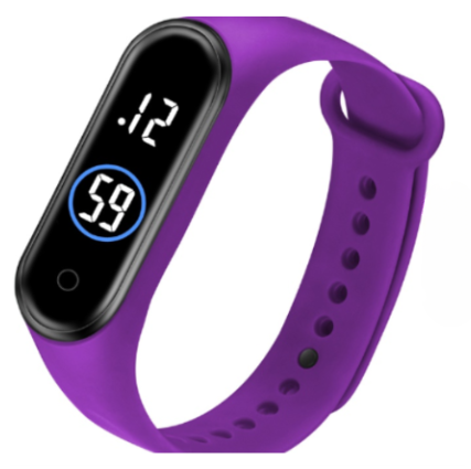 Latest M4 LED Watch Digital Sports Bracelet for Boys & Girls – Waterproof Touch Display – Random Band Color - Image 5