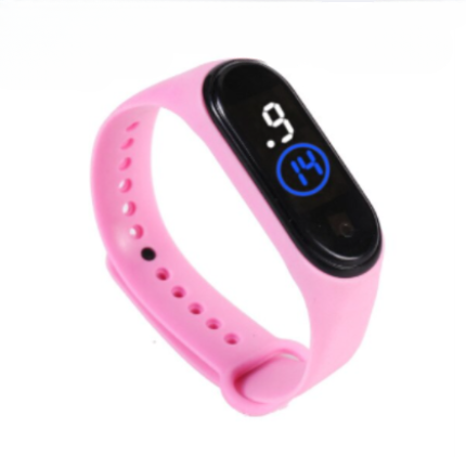 Latest M4 LED Watch Digital Sports Bracelet for Boys & Girls – Waterproof Touch Display – Random Band Color - Image 4