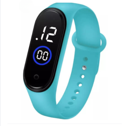 Latest M4 LED Watch Digital Sports Bracelet for Boys & Girls – Waterproof Touch Display – Random Band Color - Image 2